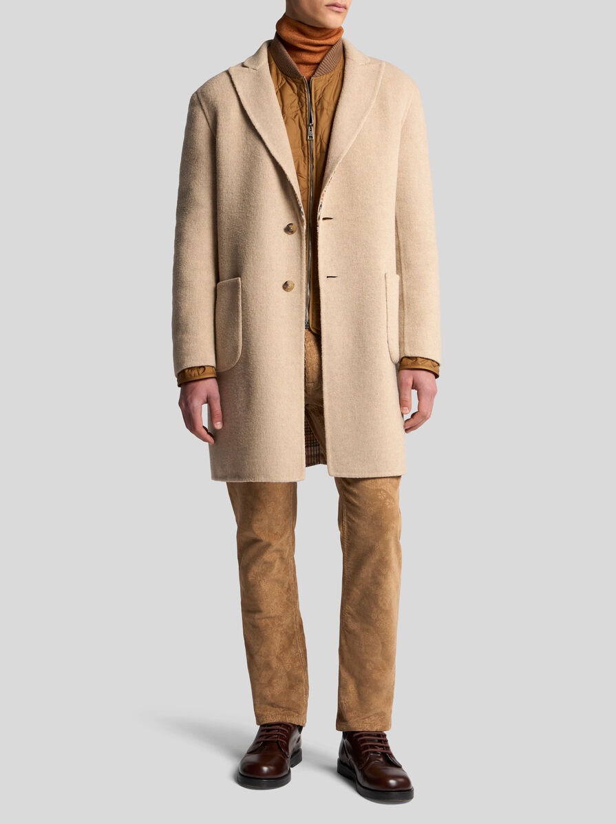 REVERSIBLE WOOL COAT - 5