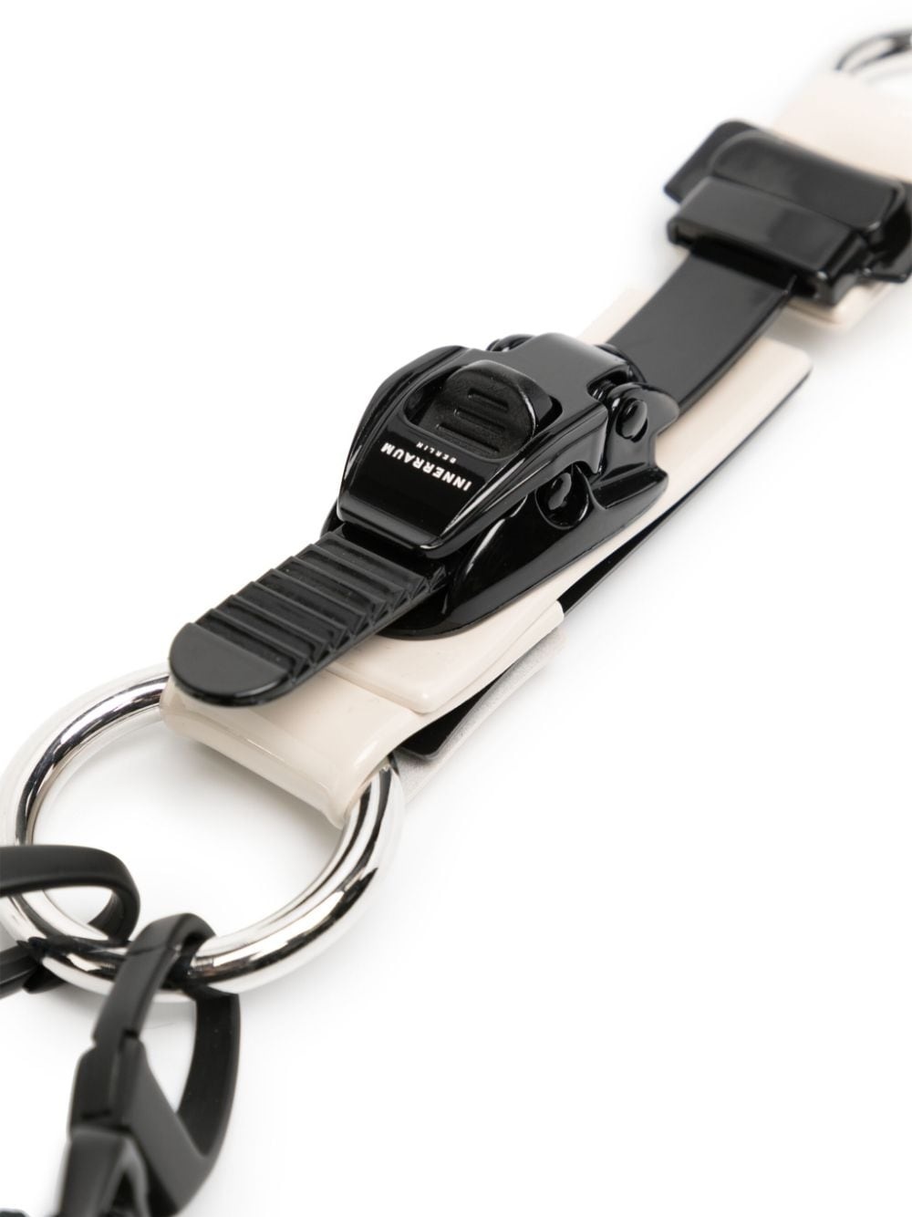 patent-finish leather key chain - 2