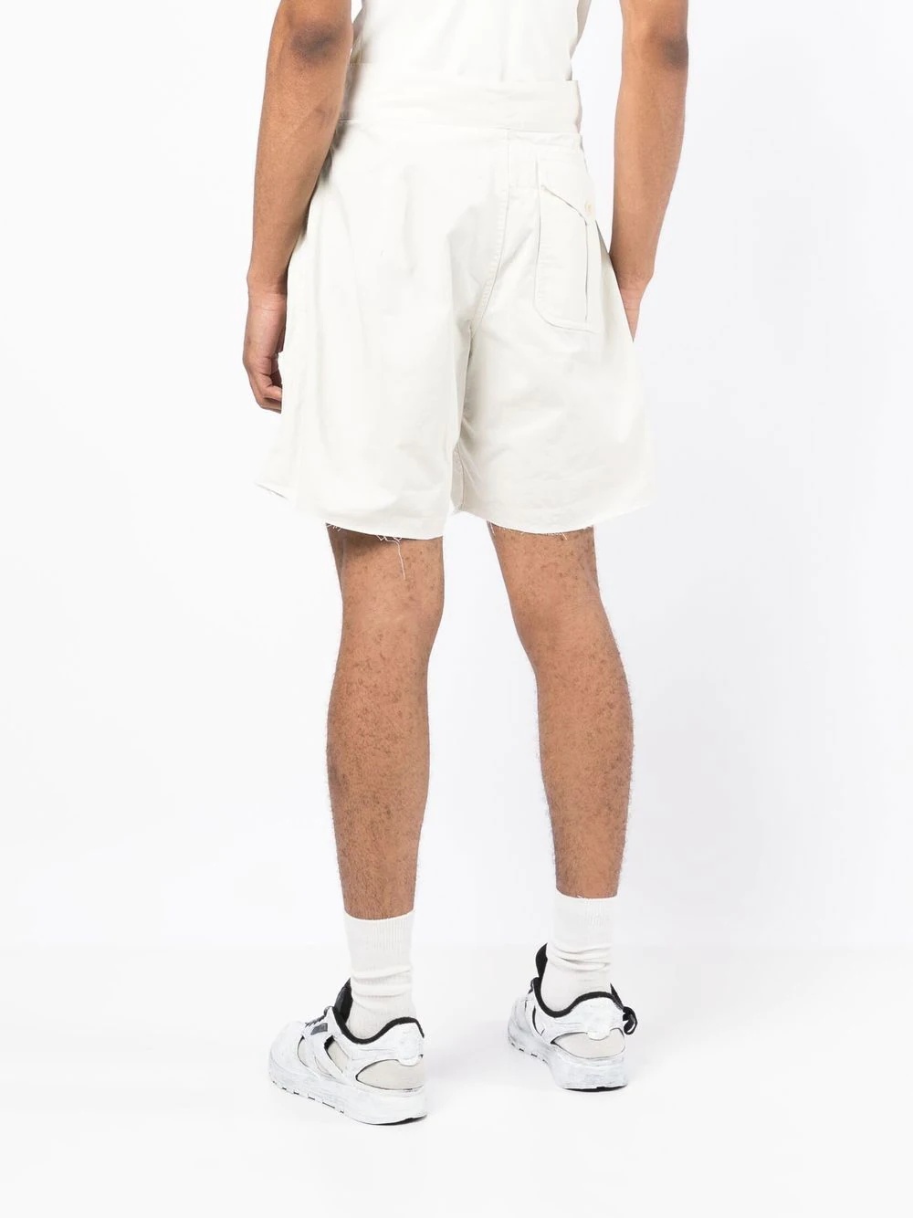 buckle-fastening cargo shorts - 4