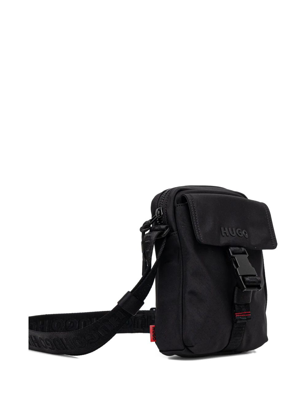 buckle-fastening logo-print messenger bag - 2