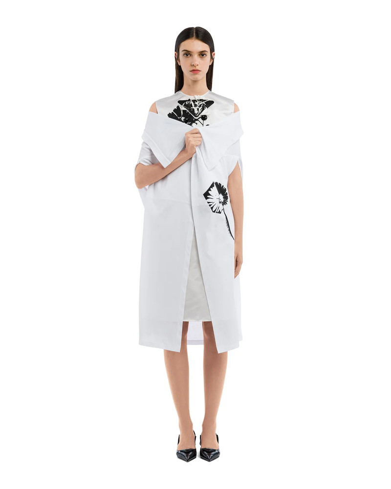 Prada Printed jersey cape outlook