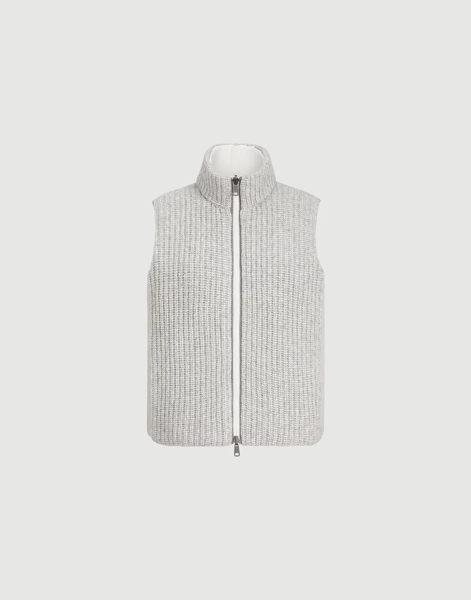 Cashmere Feather 원사 뒤집을 수 있는 니트 아래로 monili - 1