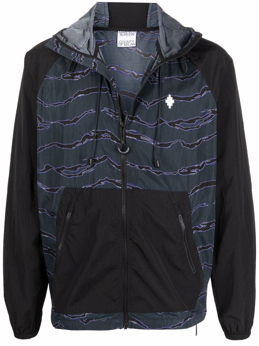 all over camouflage windbreaker jacket - 1