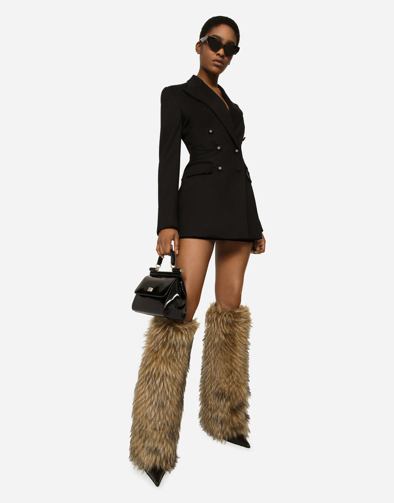 Dolce & Gabbana Double-breasted Milano rib jacket outlook