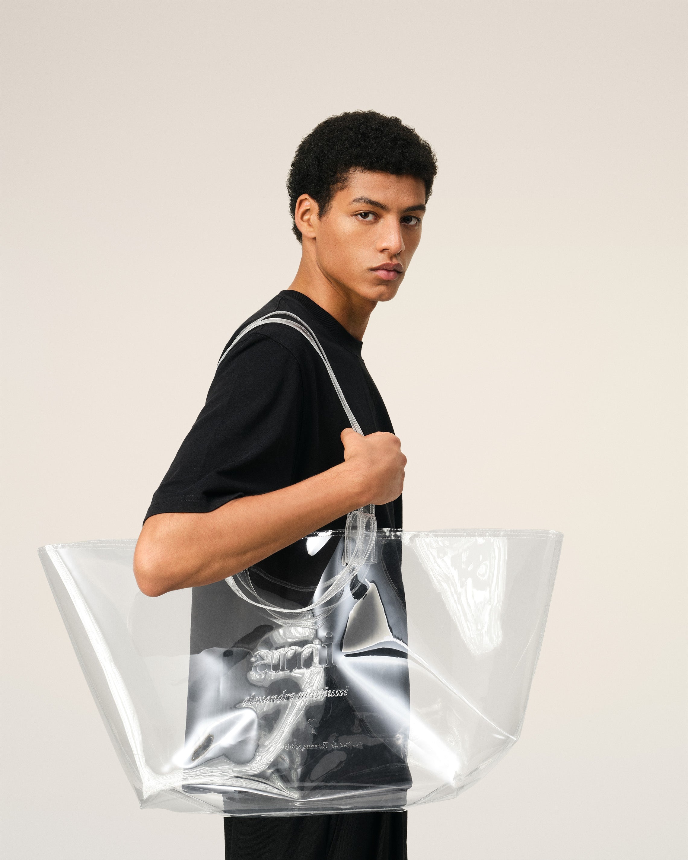 LIMITED EDITION TRANSPARENT MIDI TOTE BAG - 5