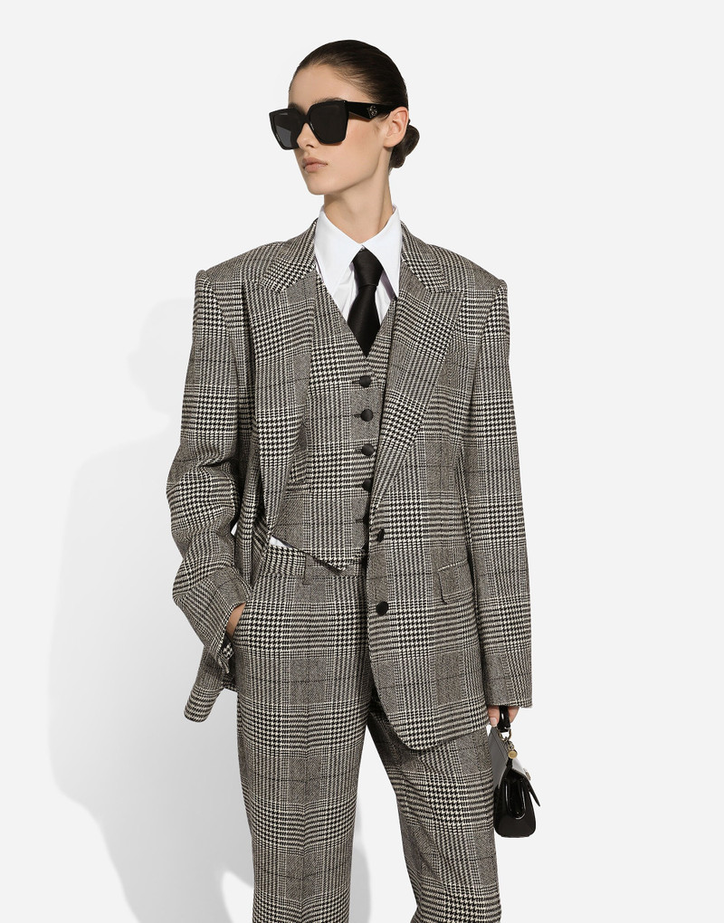 Dolce & Gabbana Glen plaid vest outlook