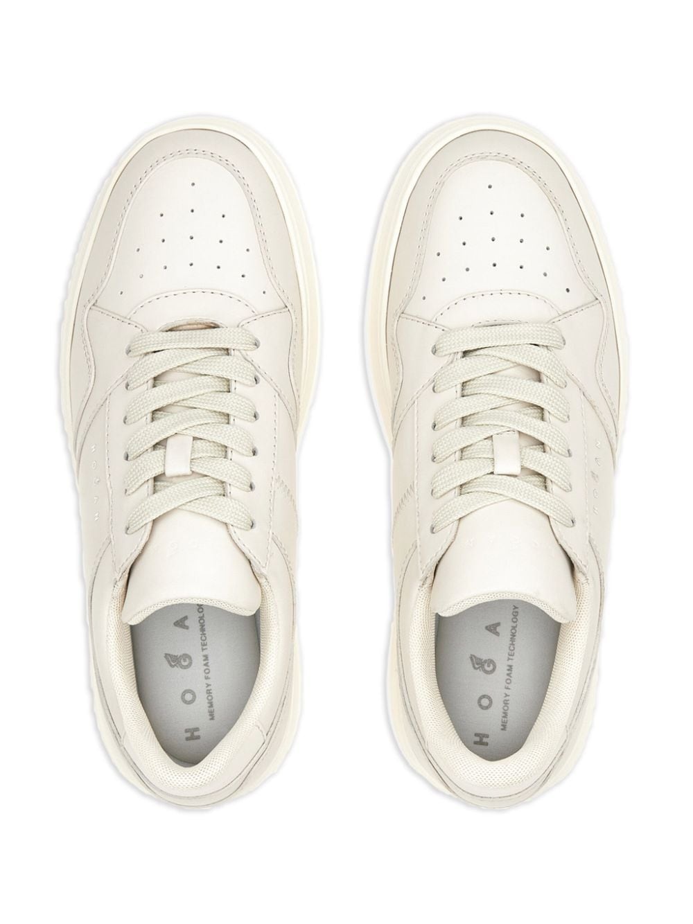 H670 flatform leather sneakers - 5