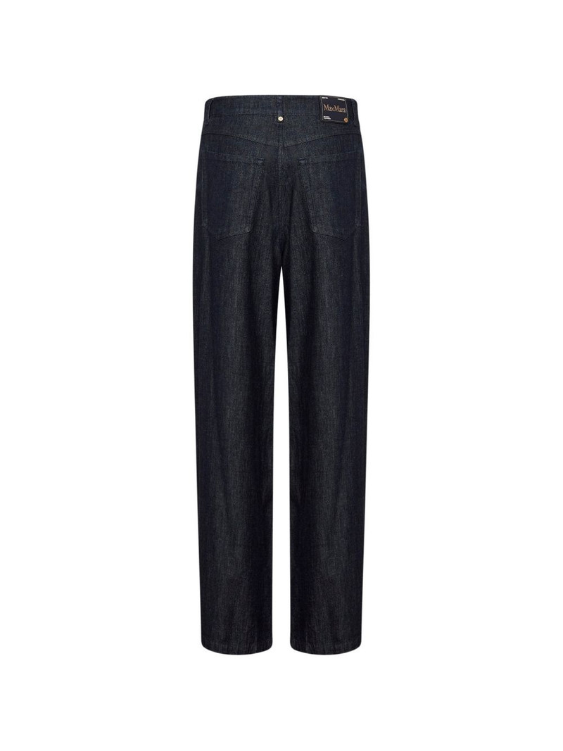 'S Max Mara logo-patch five-pocket jeans outlook
