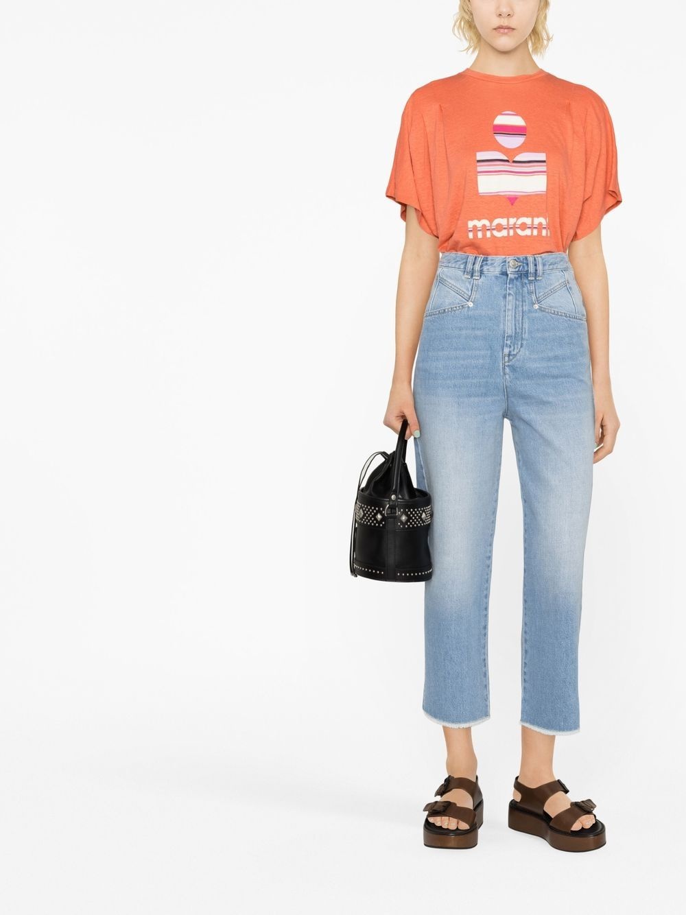 straight-leg cropped jeans - 2