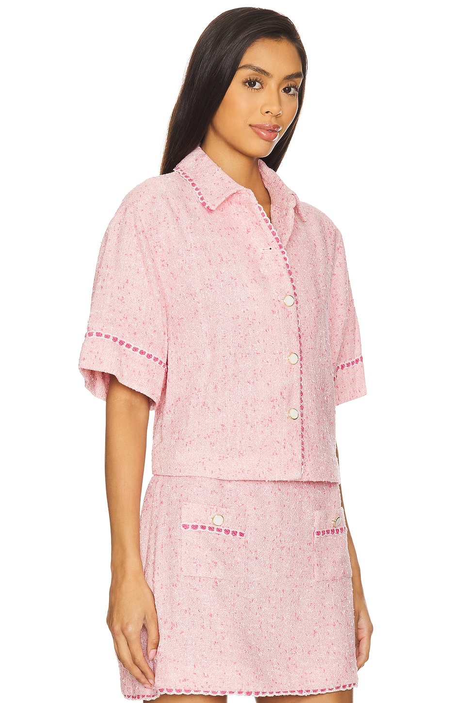 Khloe Short Sleeve Button Down - 2