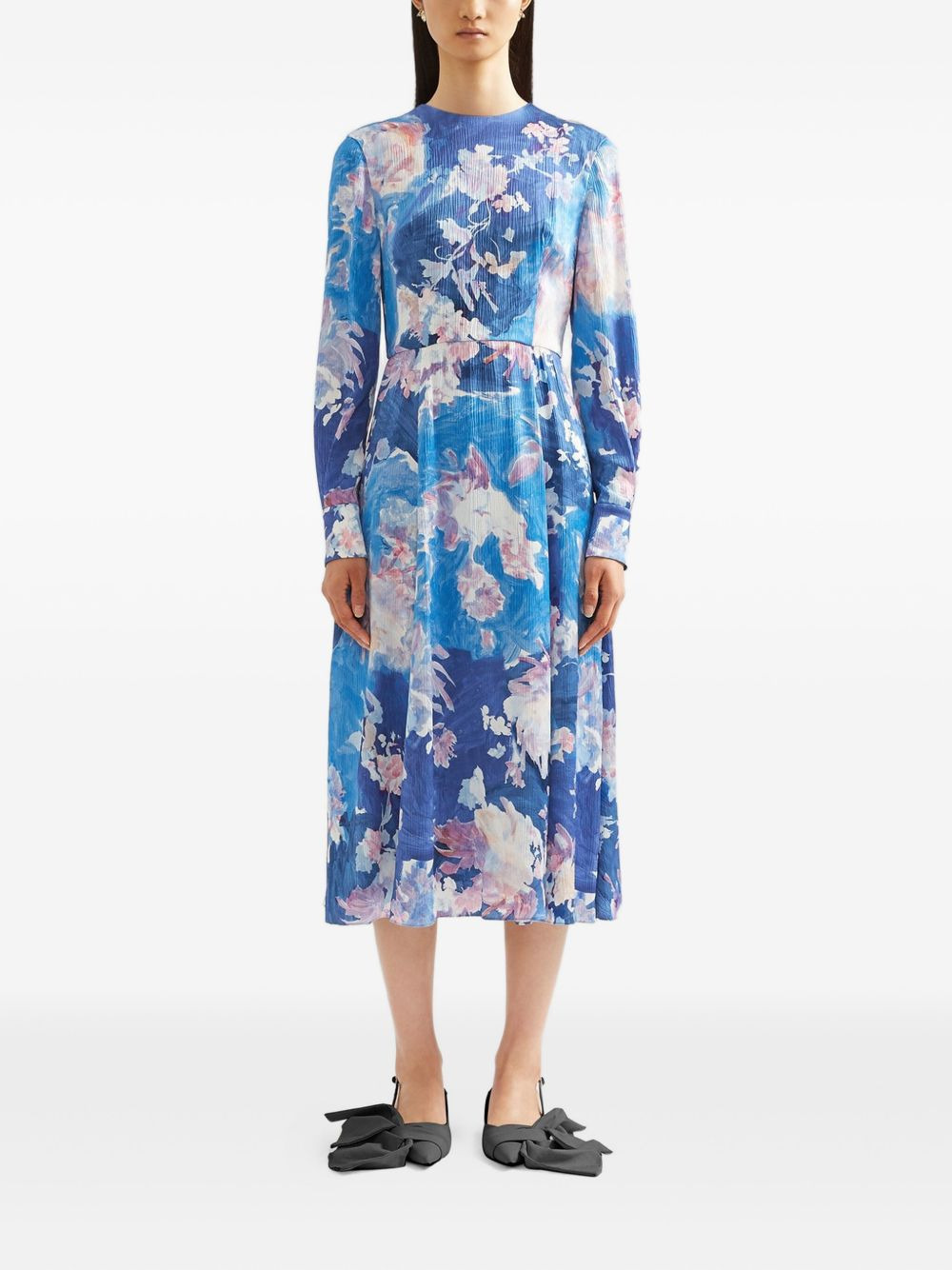 floral print midi dress - 2