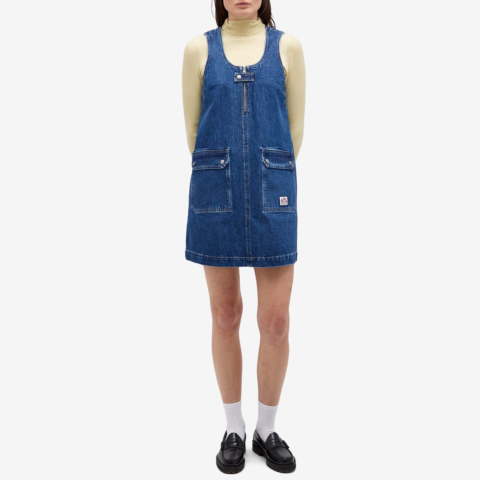 【A. P. C.】Dominic Denim Mini Dress/追跡可能/全国送料無料 A.P.C. DOMINIC DRESS | REVERSIBLE