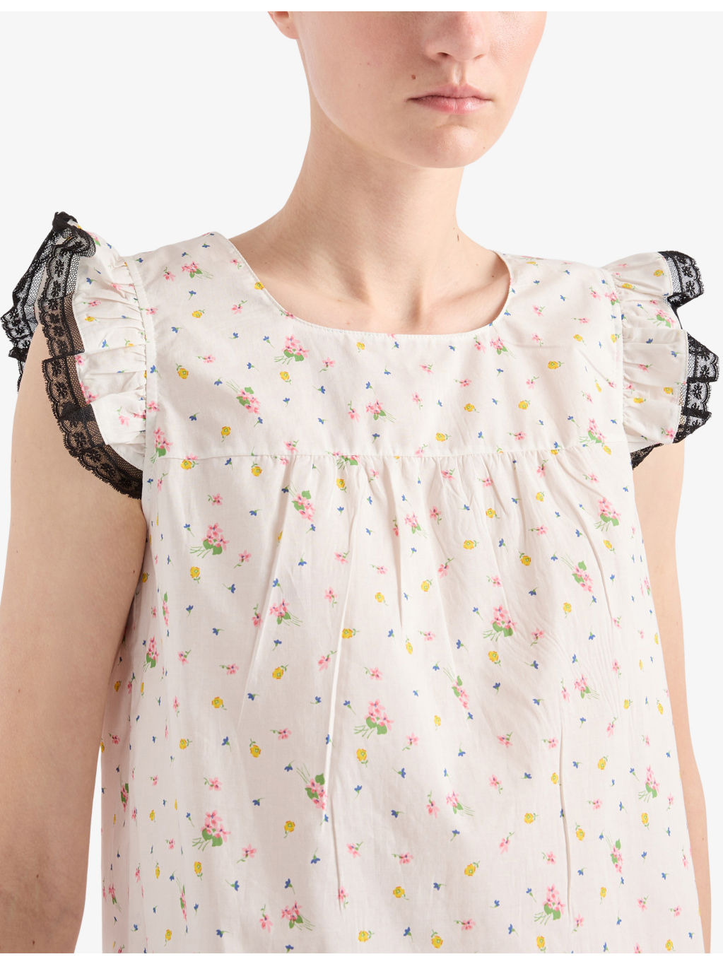 Floral-Print Cotton Mini Dress - 5
