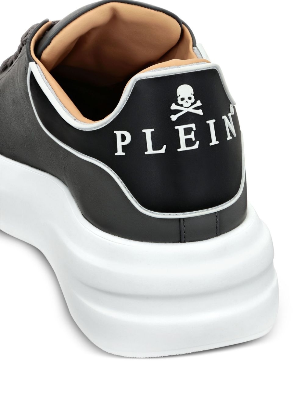 platform leather sneakers - 3