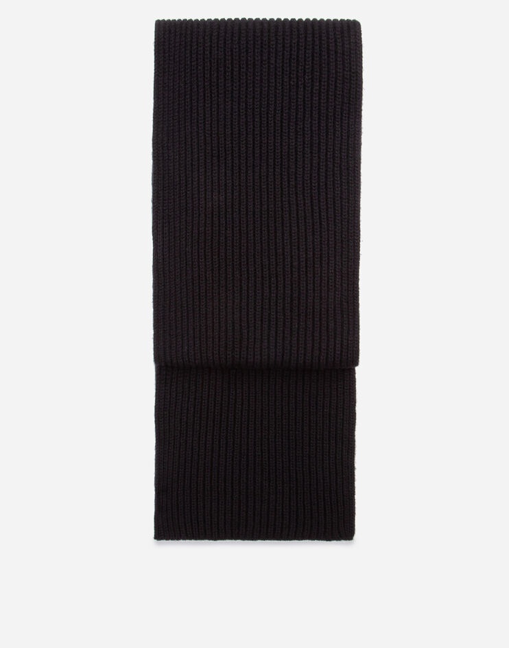 Cashmere fisherman’s rib scarf - 1