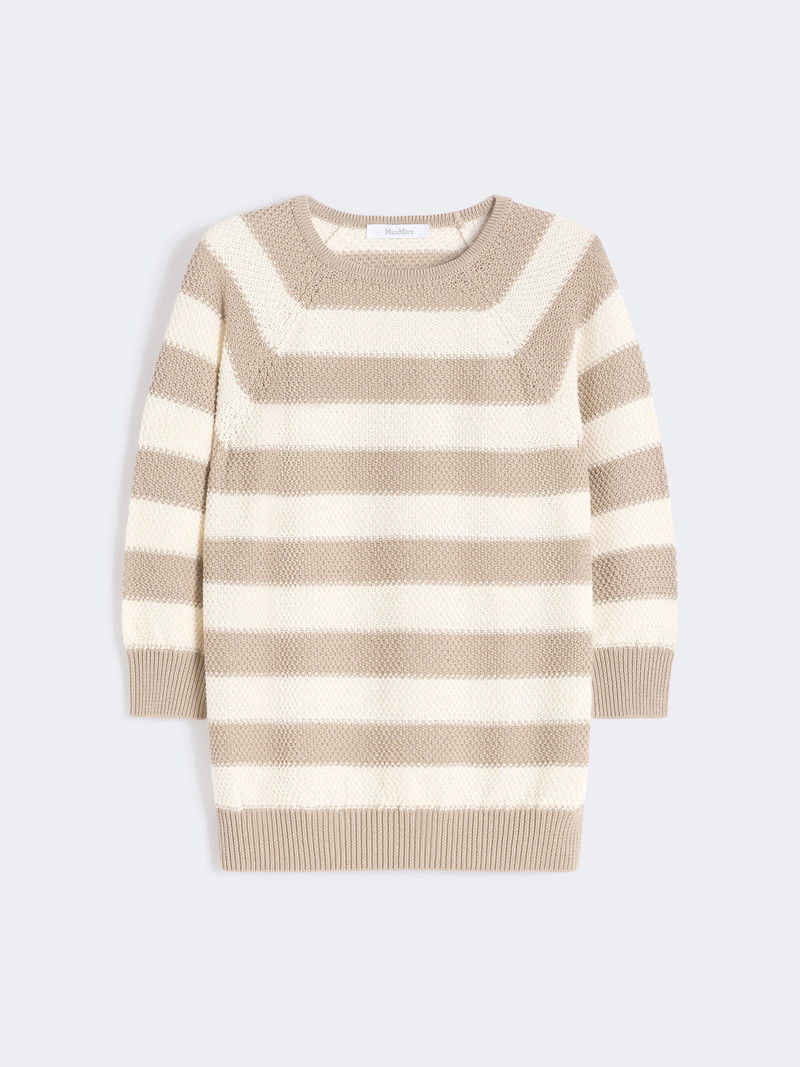 ELLISSE Pure cotton sweater - OPTICAL WHITE 1