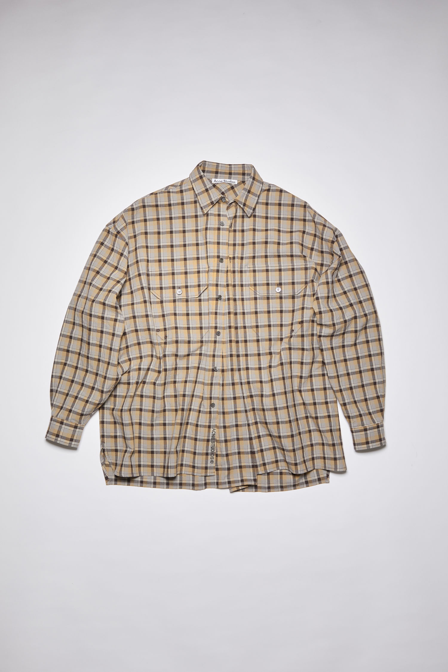 Checked shirt - Brown/grey - 1