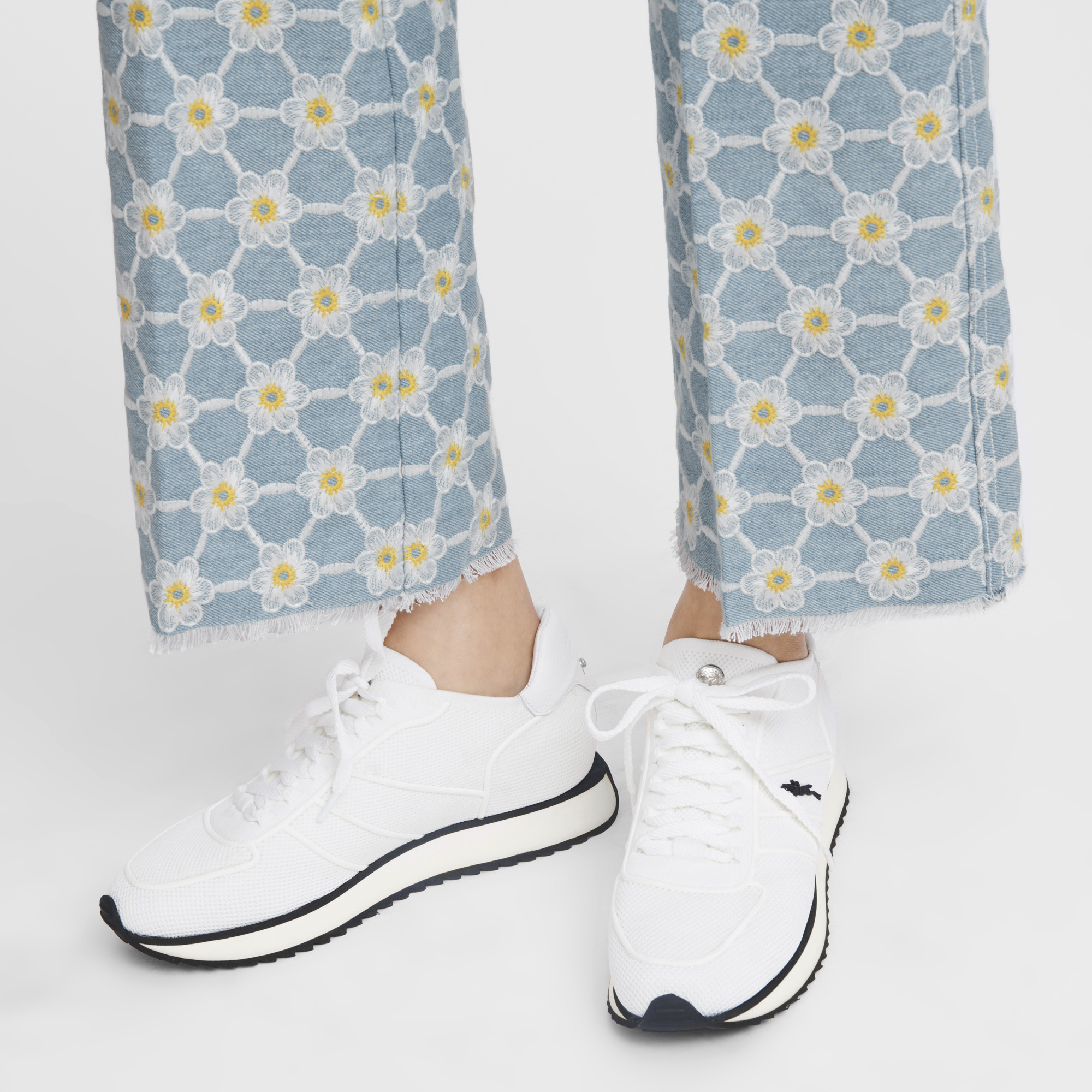 Le Pliage Collection Sneakers Ecru - Leather - 7