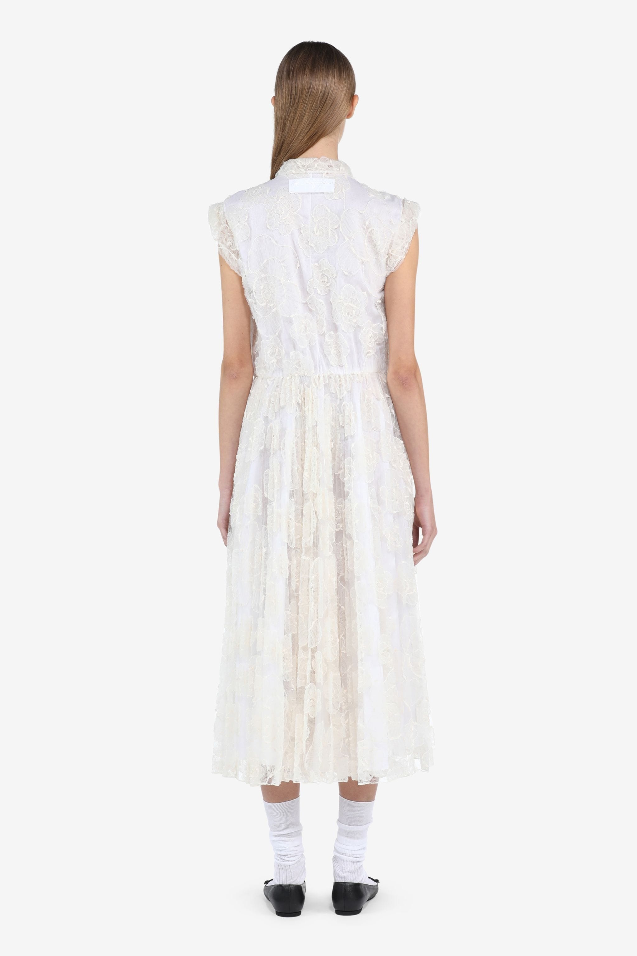 FLORAL-EMBROIDERED SHIRT DRESS - 2