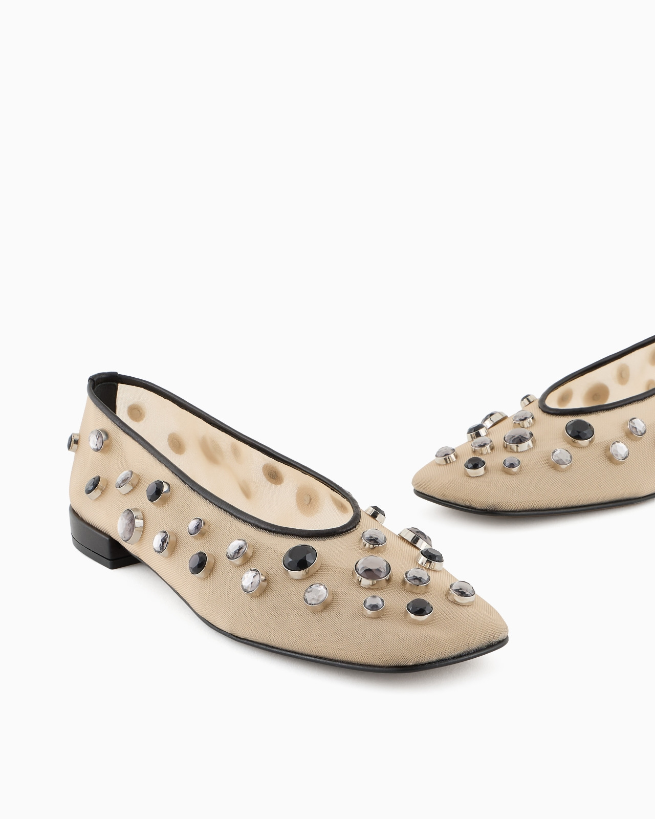 GIORGIO ARMANI X 10 CORSO COMO BALLERINAS IN MESH AND RHINESTONES BEZELS - 5