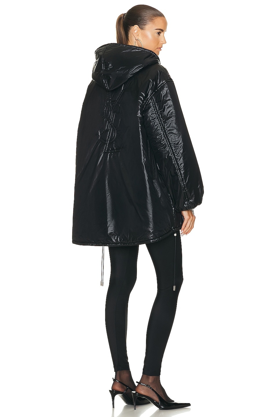 louren double satin half jacket ブラック louren double satin half jacket ブラック louren double satin