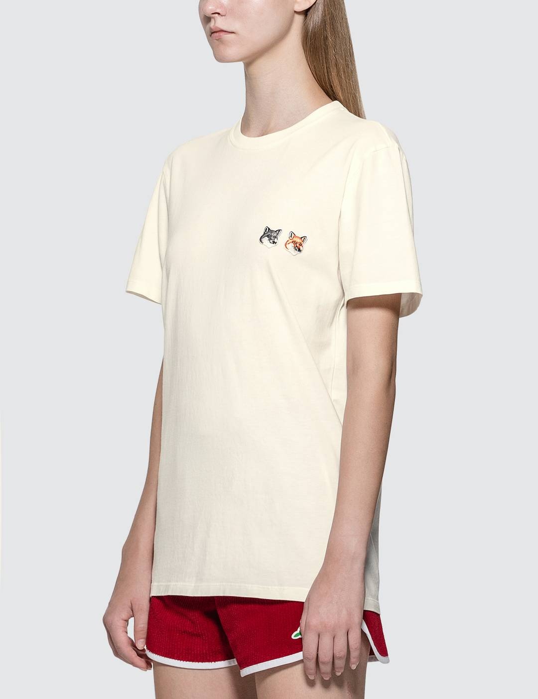 Double Fox Head Patch T-shirt - 2