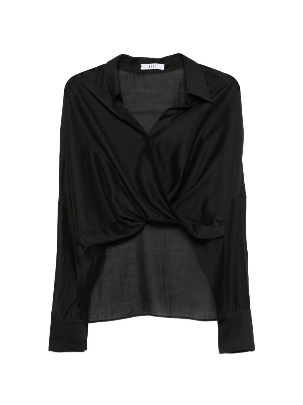 wrap-front blouse - 1