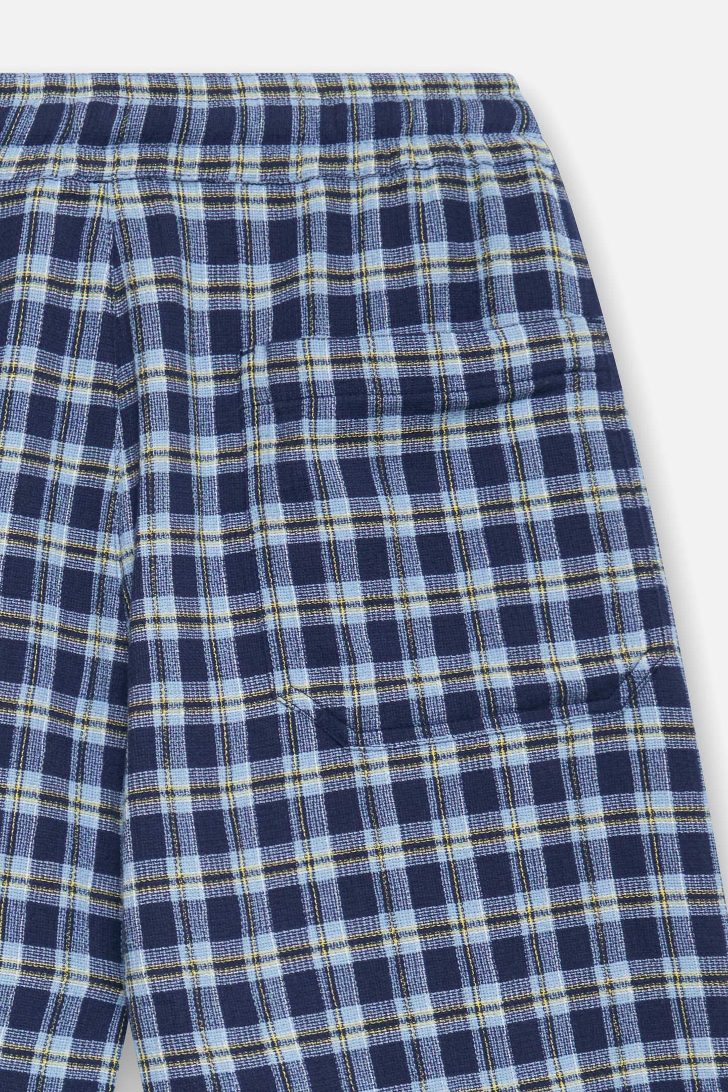 DUNE PLAID FRINGE BEACH SHORT - 6
