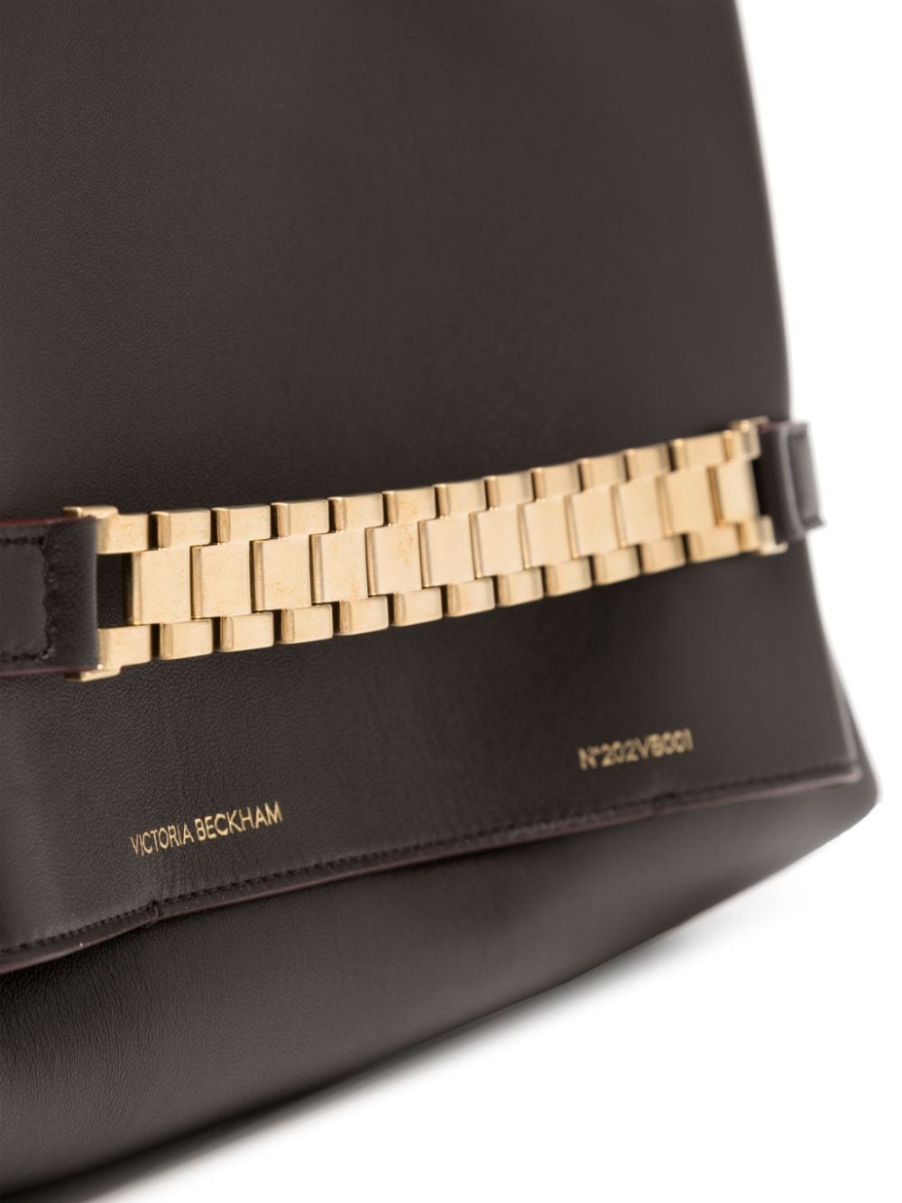 chain-embellished leather shoulder bag - 4
