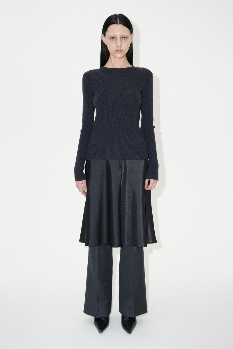 Our Legacy Compact Roundneck Anthracite Melange Wool outlook