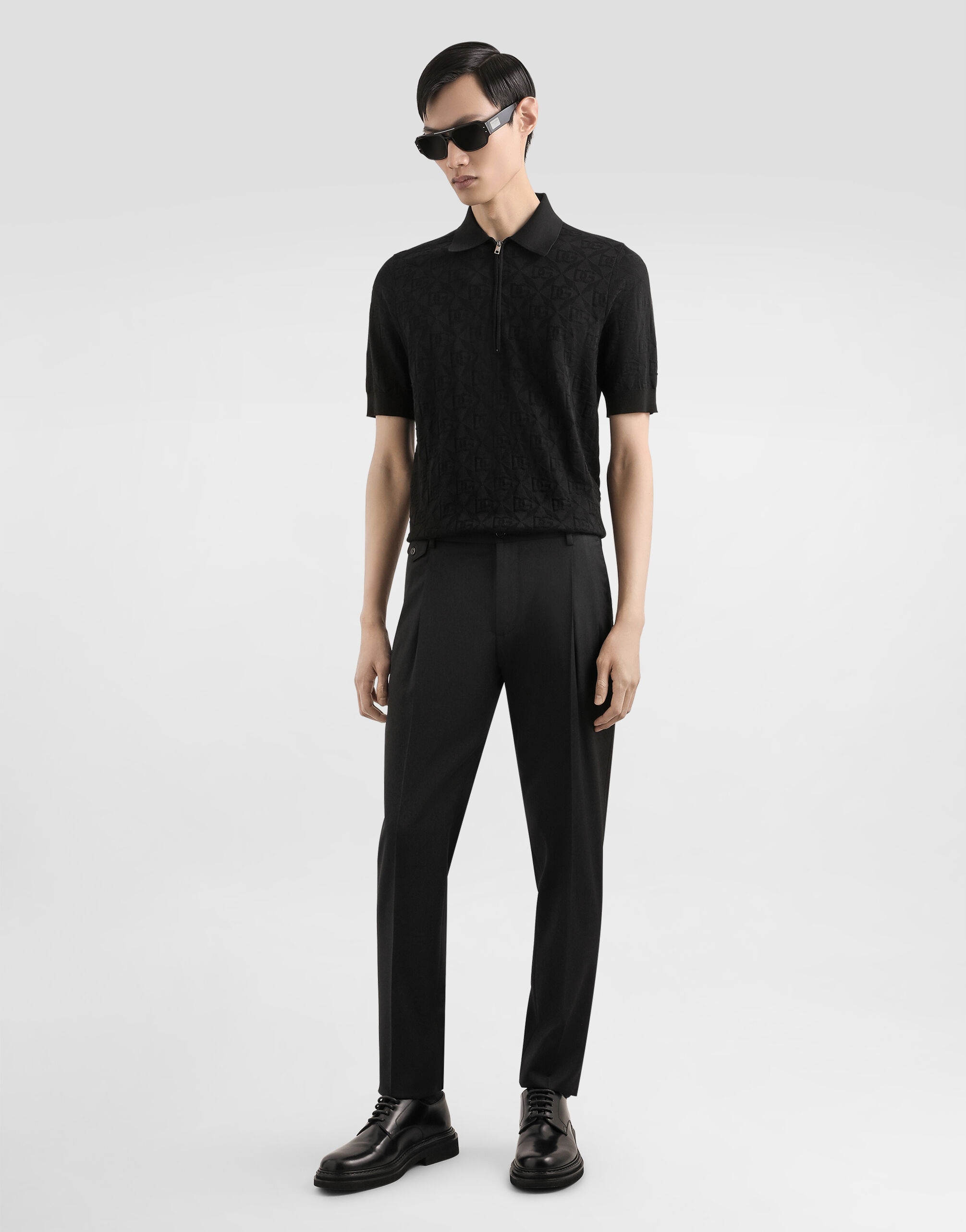 Silk polo shirt with logo - 2