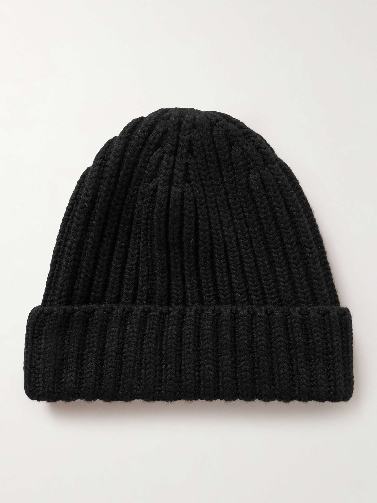 Dibbo Ribbed Cashmere Beanie - 1