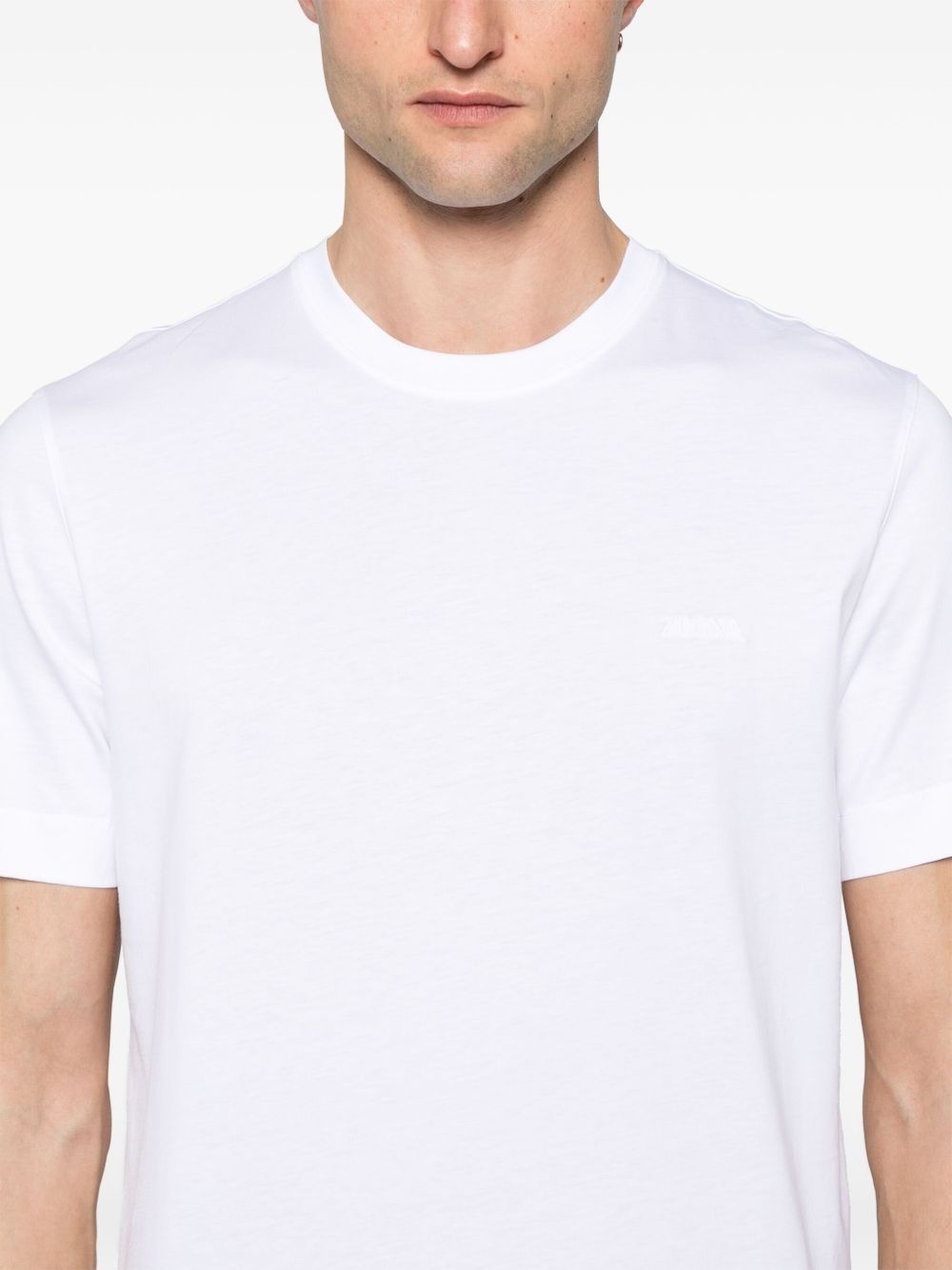 logo-embroidered T-shirt - 4