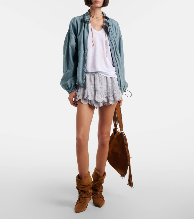 Isabel Marant Étoile Puria cotton broderei anglaise shorts outlook