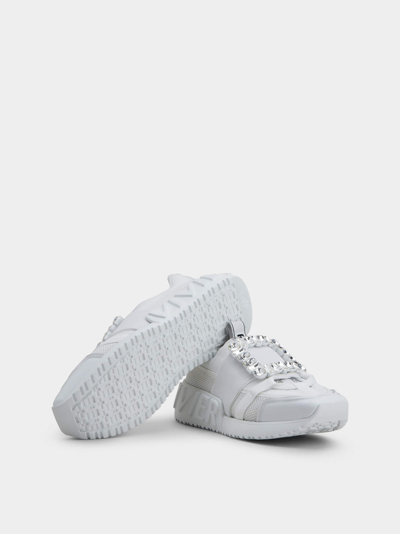 Viv' Go Rhinestone Buckle Sneakers in Technical Fabrics 5