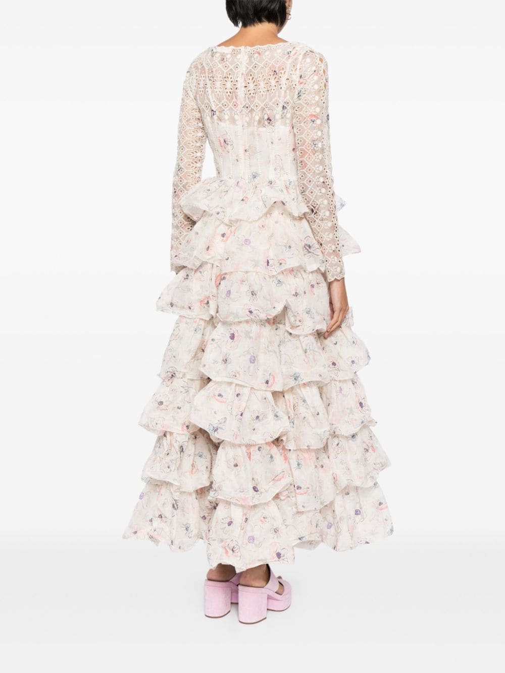 Halliday floral-print gown - 4