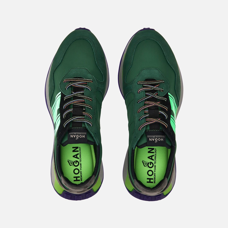 운동화 Hogan H601 녹색 회색 4