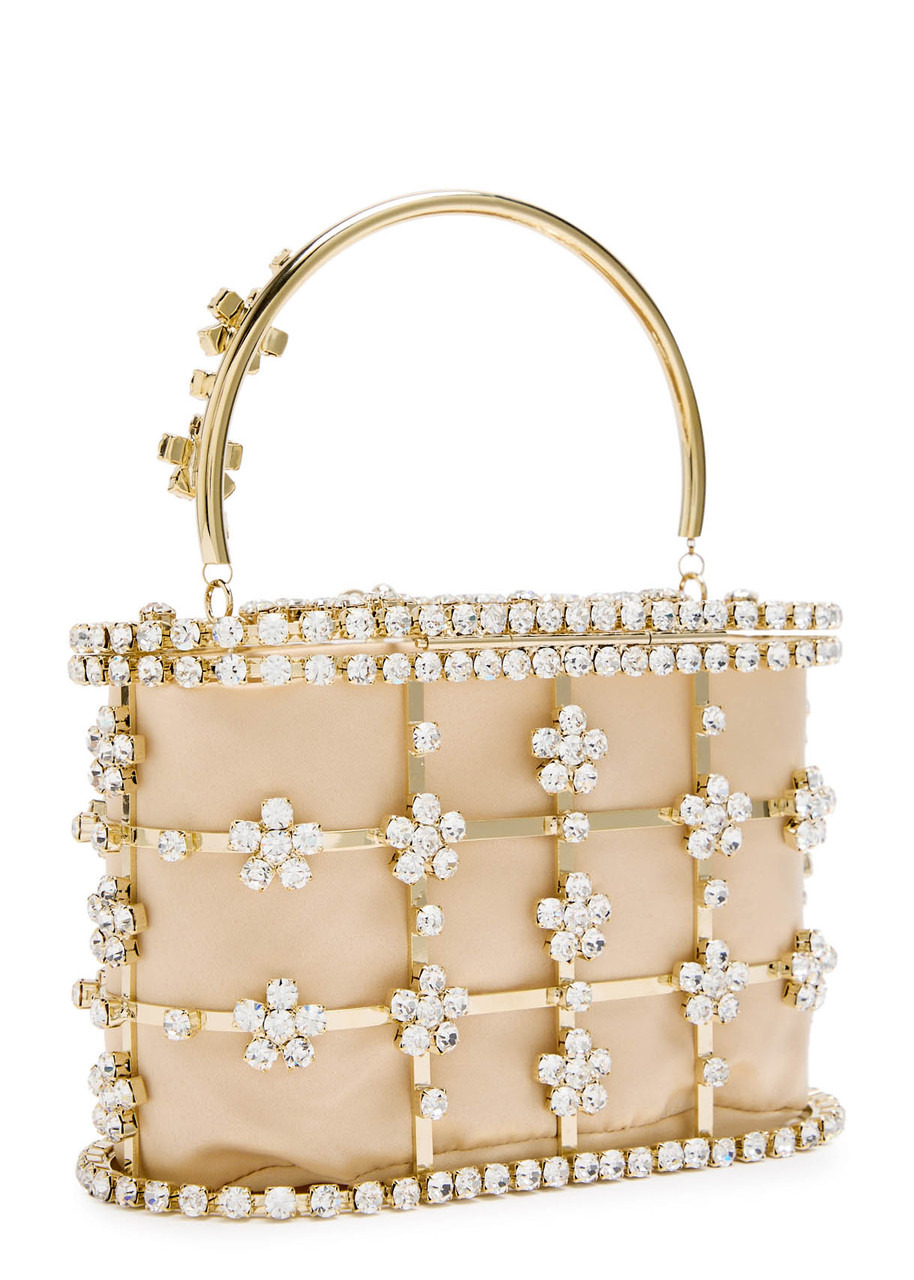 Rosantica Holli Anice Crystal-embellished Metal top Handle bag - 2