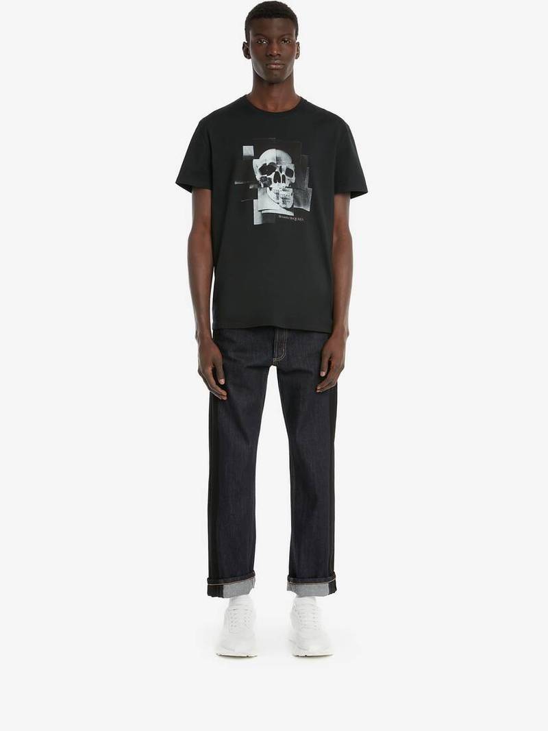 Alexander McQueen Side Insert Jeans in Indigo outlook