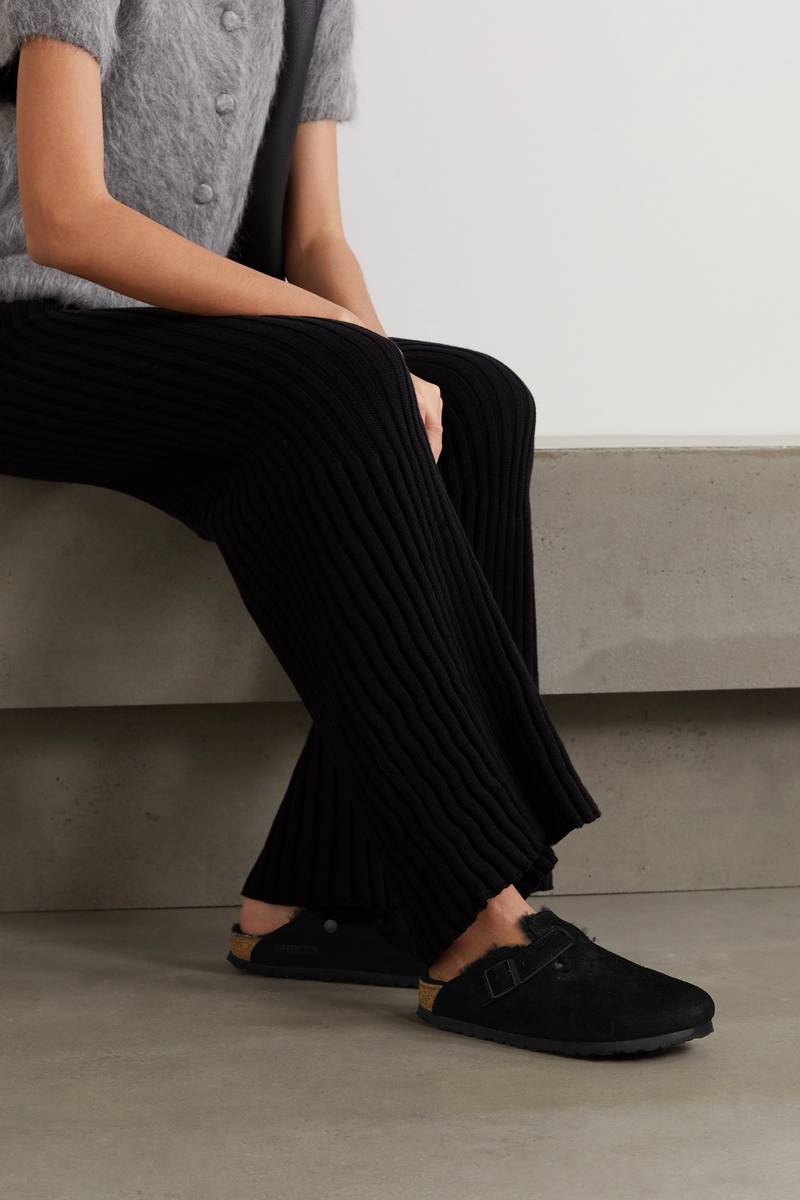 BIRKENSTOCK Boston suede clogs outlook