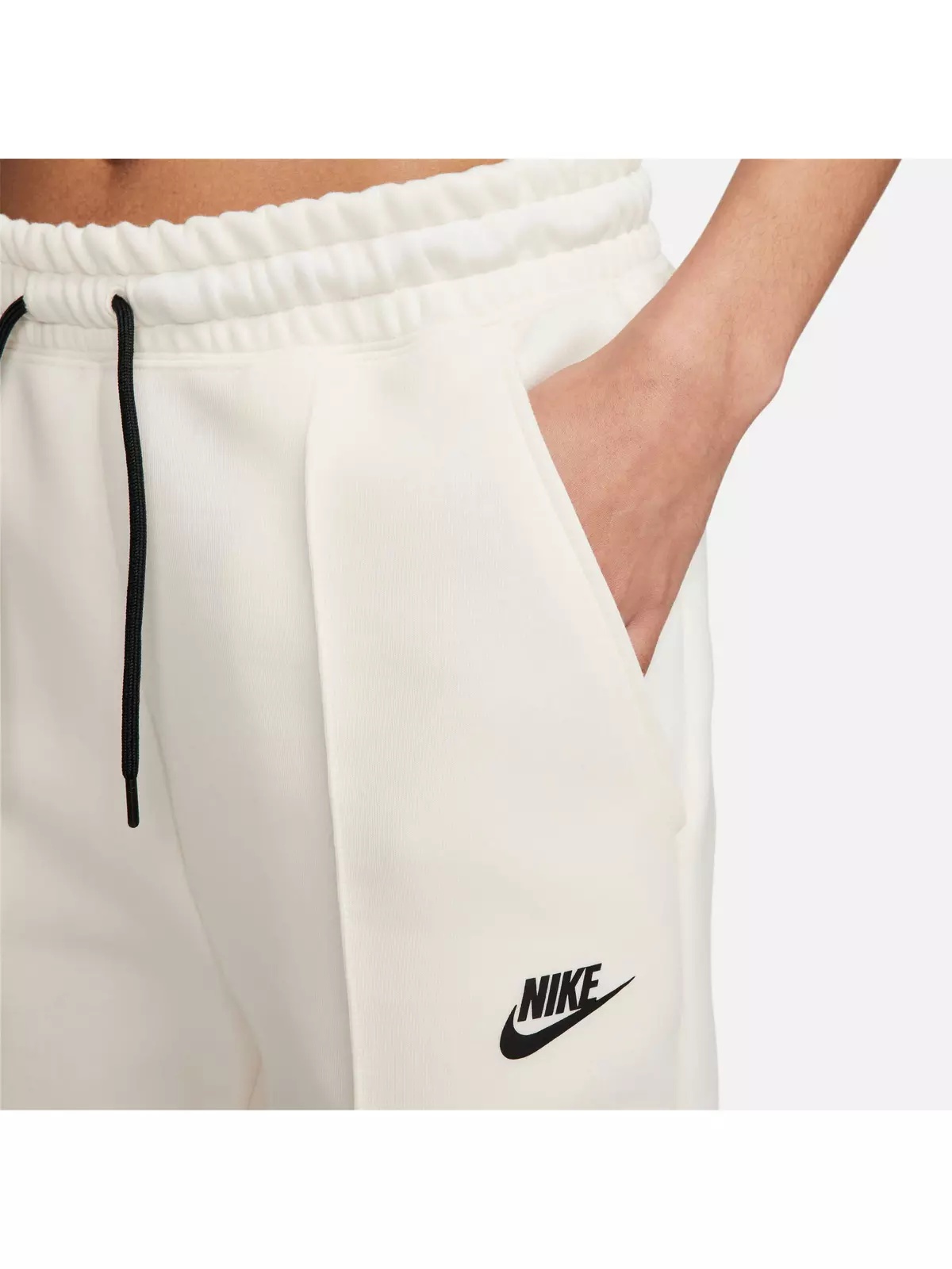 Women's Sportswear Tech Fleece Mid-Rise Joggers-Ivory - 11