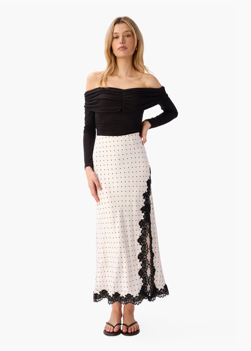 CAMI NYC TEAGAN SKIRT PIN DOT outlook
