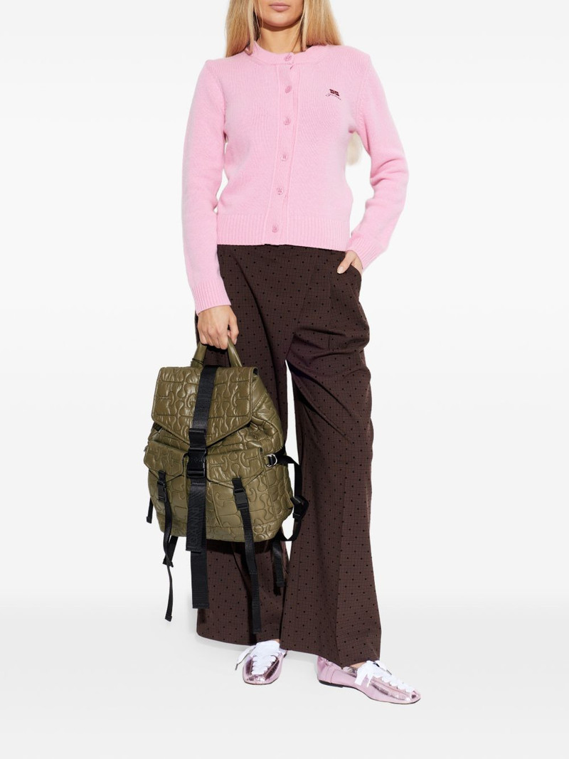 GANNI embroidered buttoned cardigan outlook