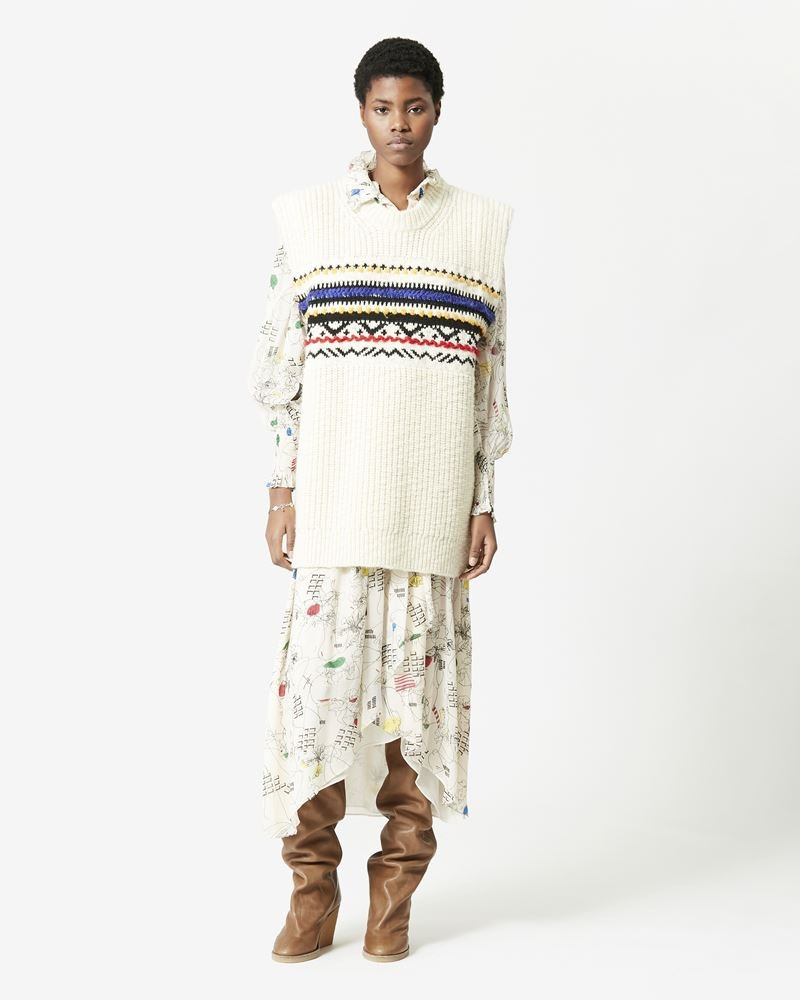 Isabel Marant Étoile GRESLEY JACQUARD WOOL SWEATER outlook