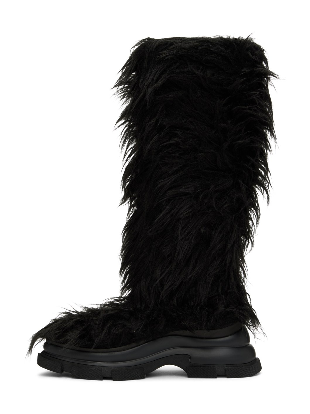 Black Gao High Faux-Fur Boots - 3
