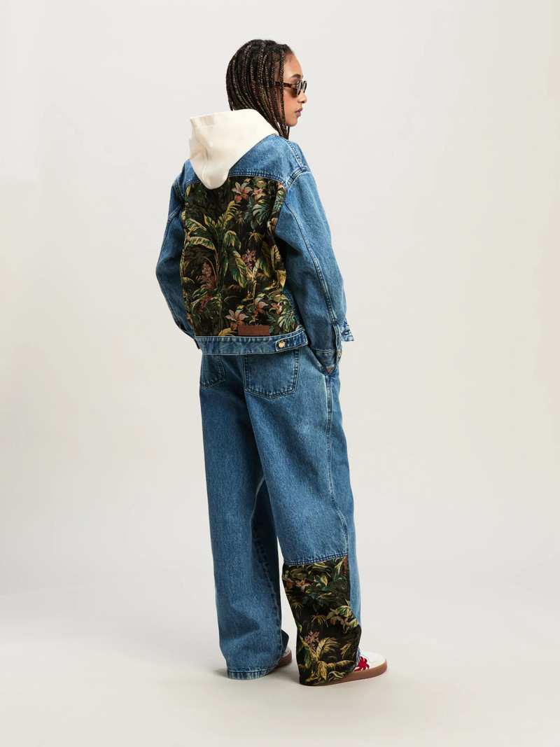 Palm Angels Denim Jacket Jungle Insert outlook