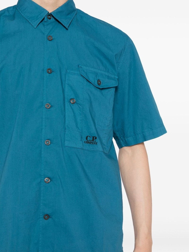 logo-embroidered cotton sirt 5