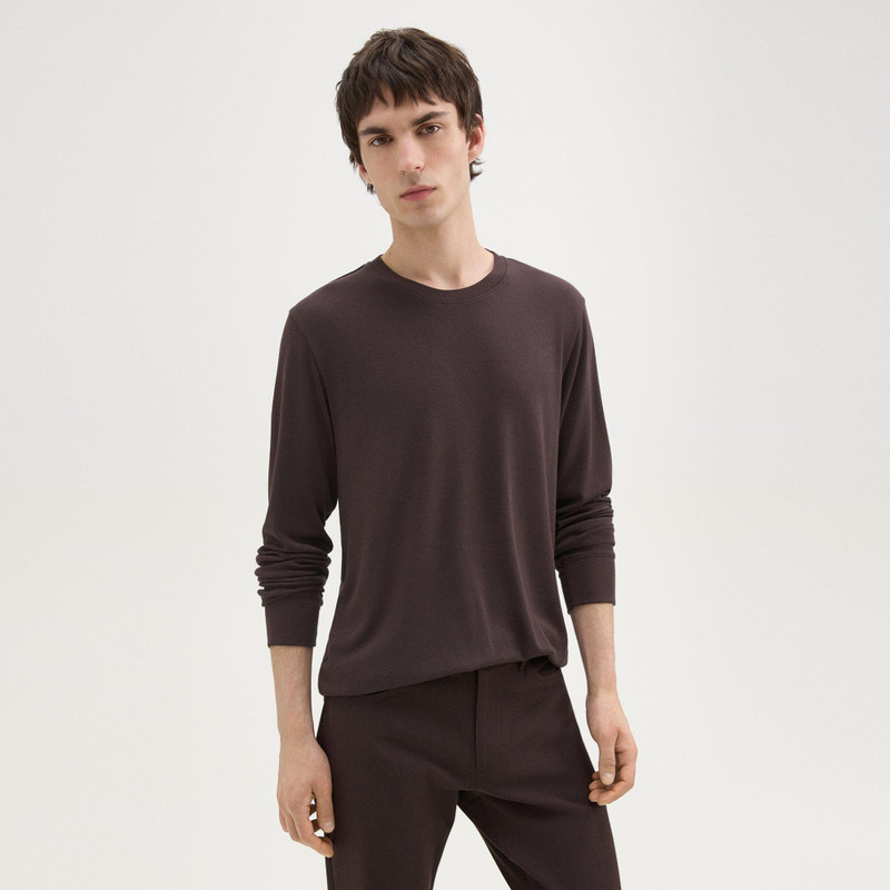 Essential Long-Sleeve Tee in Anemone Modal Jersey 2