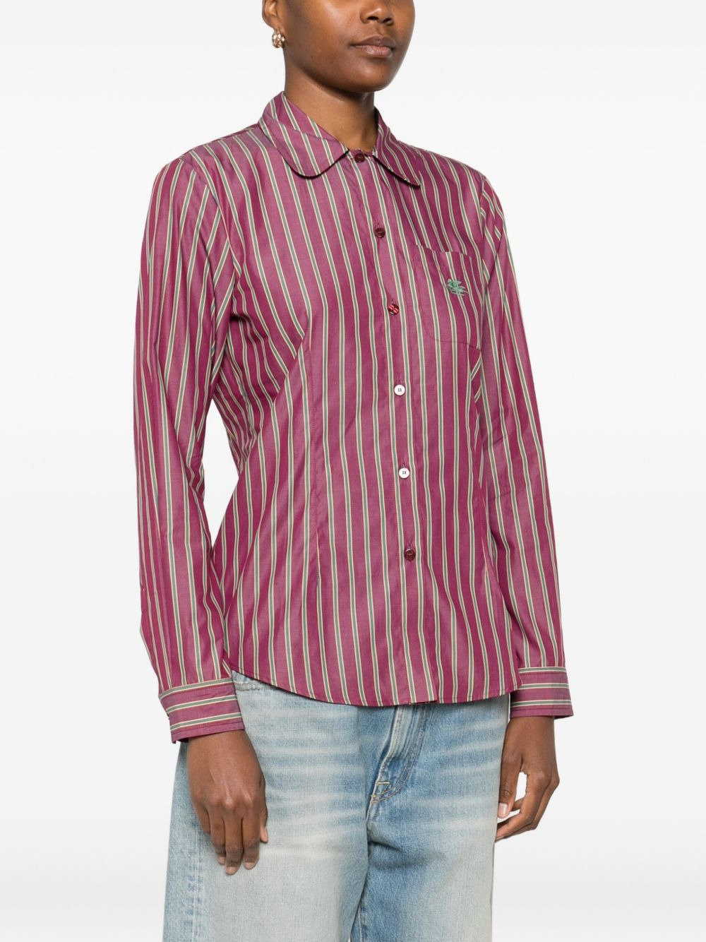 striped long-sleeve shirt - 3