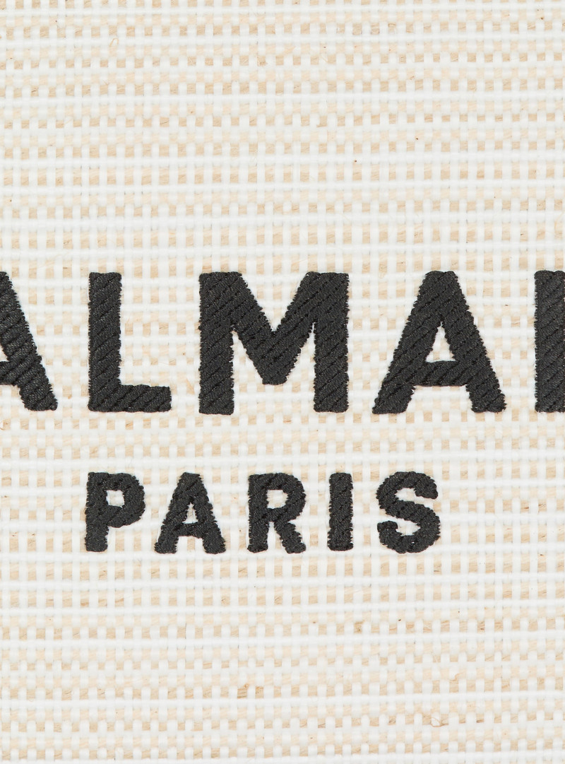 Small raffia B-Army tote bag 7